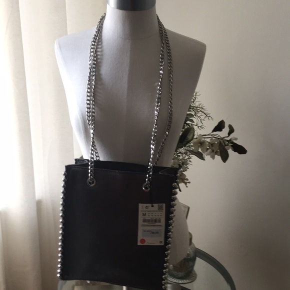 Zara Handbags - Zara Small Grey Bag
